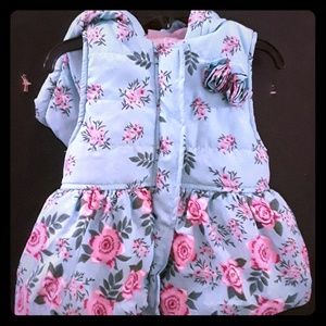 Floral Puffer Vest